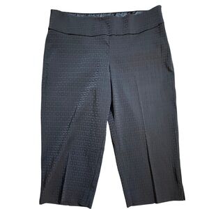 Black patterned capri pants